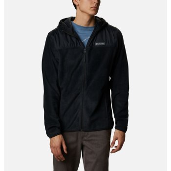 Columbia Cottonwood Park Overlay Full Zip Fleece, Chamarras Negros Para Hombre | 703169-PLC